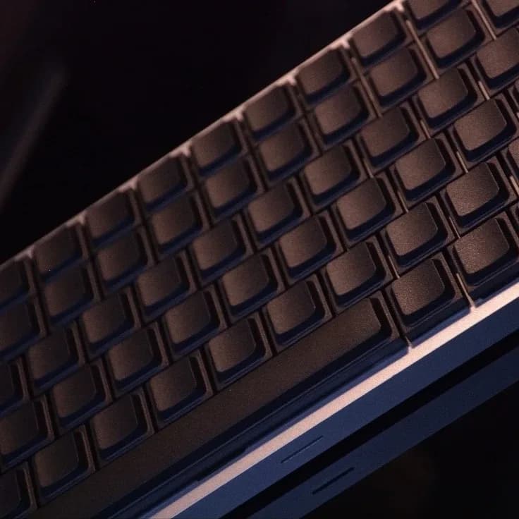 Touches de clavier PBT profil bas LAK - Thème Apple - Noires (Vierges) pour claviers mécaniques MX - Image 1