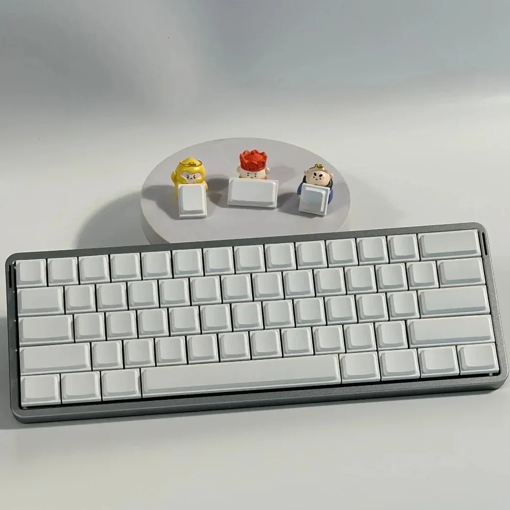 Touches de clavier PBT profil bas LAK - Thème Apple - Noires (Vierges) pour claviers mécaniques MX - Image 4