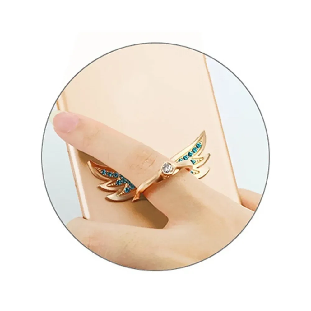 Support bague universel pour smartphone - Ailes d'ange - Métal rotatif à 360° - Image 4