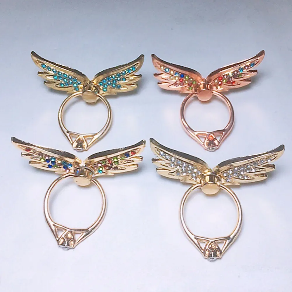 Support bague universel pour smartphone - Ailes d'ange - Métal rotatif à 360° - Image 6
