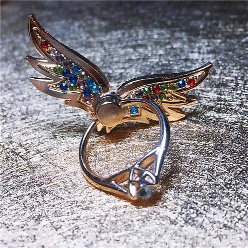 Support bague universel pour smartphone - Ailes d'ange - Métal rotatif à 360° slide 7