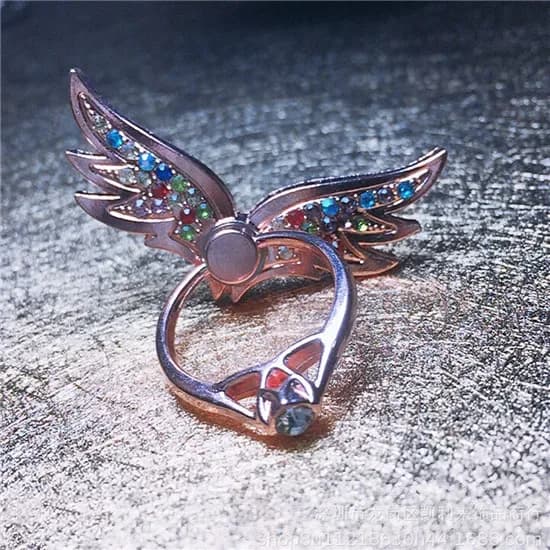 Support bague universel pour smartphone - Ailes d'ange - Métal rotatif à 360° slide 8