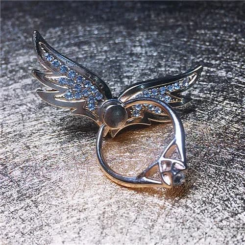 Support bague universel pour smartphone - Ailes d'ange - Métal rotatif à 360° slide 10