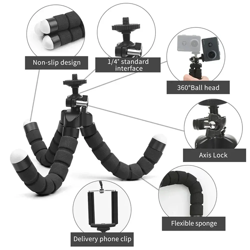 Mini trépied flexible MYOBO pour smartphone et appareil photo slide 4