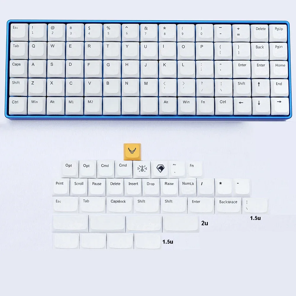 Set de touches DSA/XDA/Cherry pour claviers mécaniques ortholinéaires (AMJ40, NIU40, Ergodox, XD75) slide 9