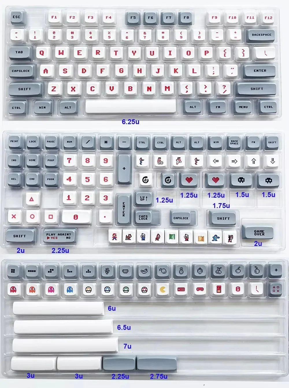 Set de touches DSA/XDA/Cherry pour claviers mécaniques ortholinéaires (AMJ40, NIU40, Ergodox, XD75) slide 14