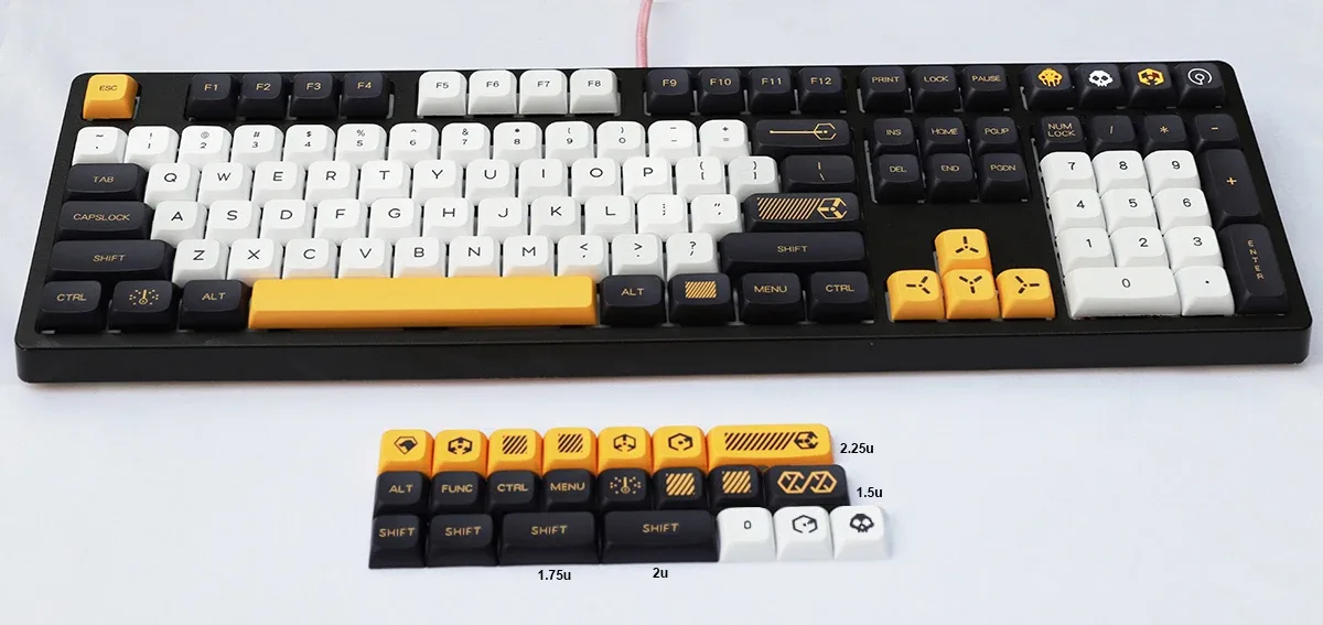 Set de touches DSA/XDA/Cherry pour claviers mécaniques ortholinéaires (AMJ40, NIU40, Ergodox, XD75) slide 10