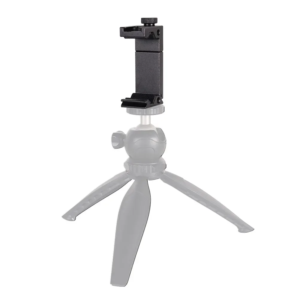Adaptateur de trépied universel en aluminium pour smartphone avec griffe porte-accessoire - Image 3