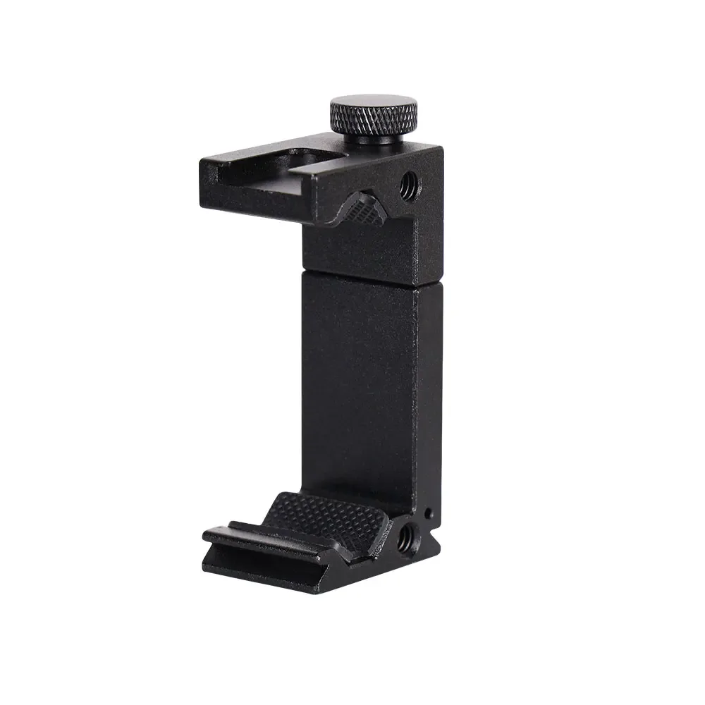 Adaptateur de trépied universel en aluminium pour smartphone avec griffe porte-accessoire - Image 2