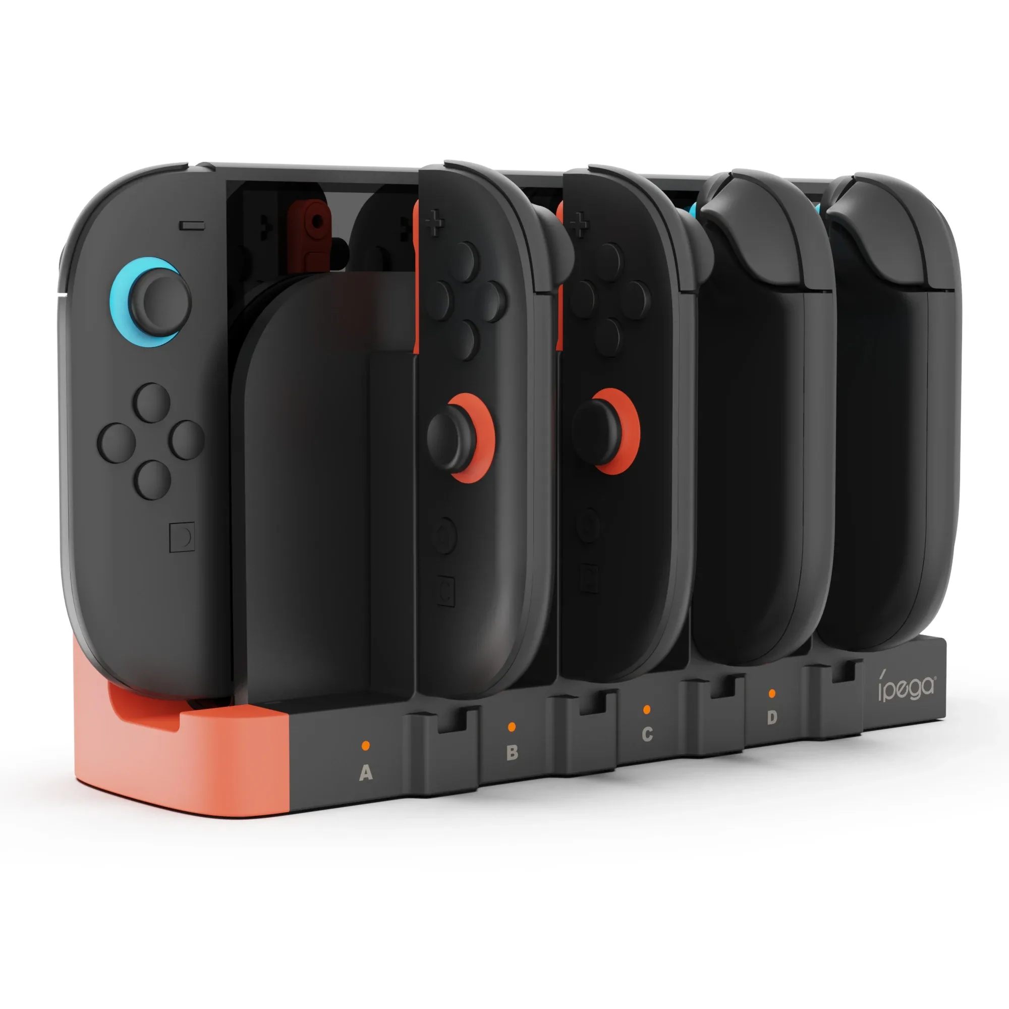 Station de charge iPega PG-2186 pour Switch / OLED / Switch 2, 8 emplacements Joy-Con, Hub USB 2.0 et indicateurs LED