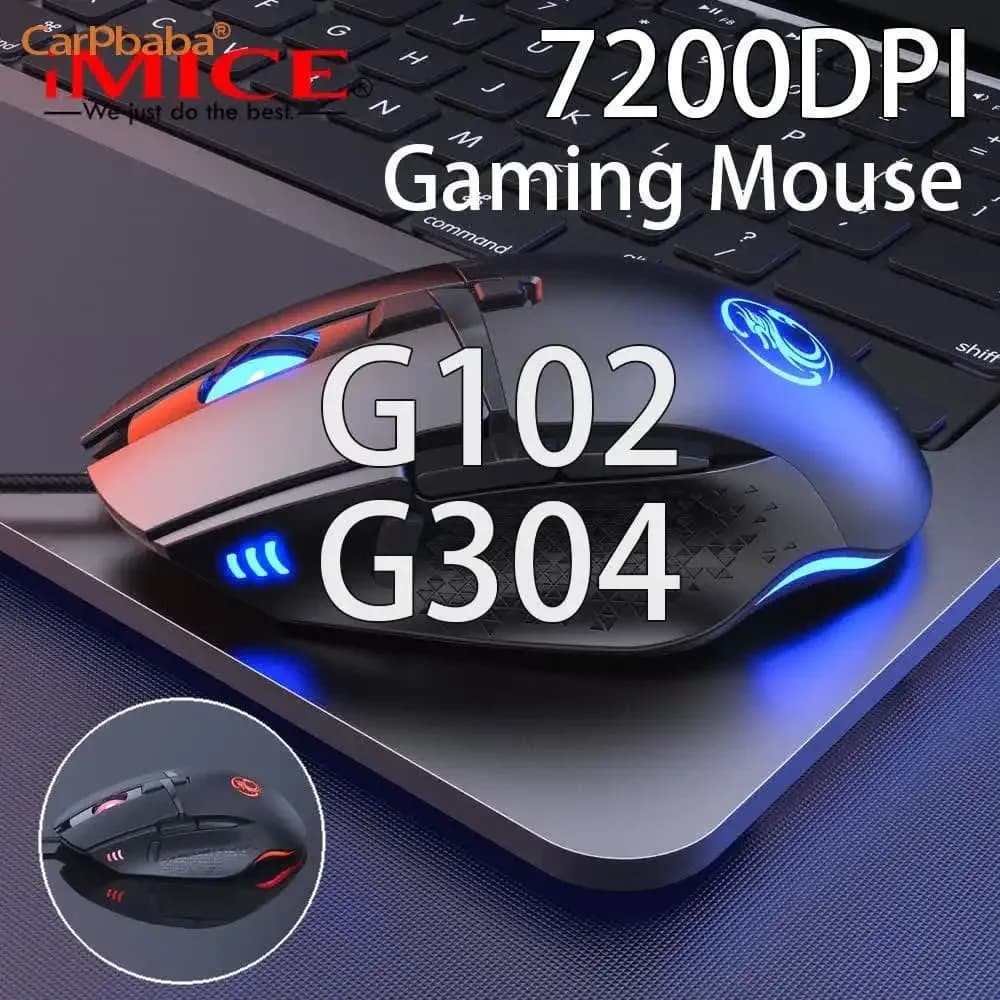 Souris de jeu filaire programmable Chiji P0T91 - 7200 DPI