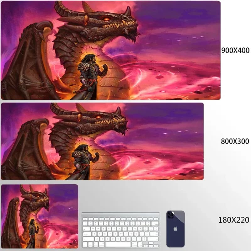 Tapis de souris XXL World of Warcraft - Horde & Alliance - Bords cousus slide 7