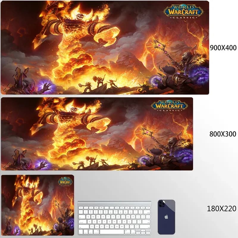 Tapis de souris XXL World of Warcraft - Horde & Alliance - Bords cousus slide 22