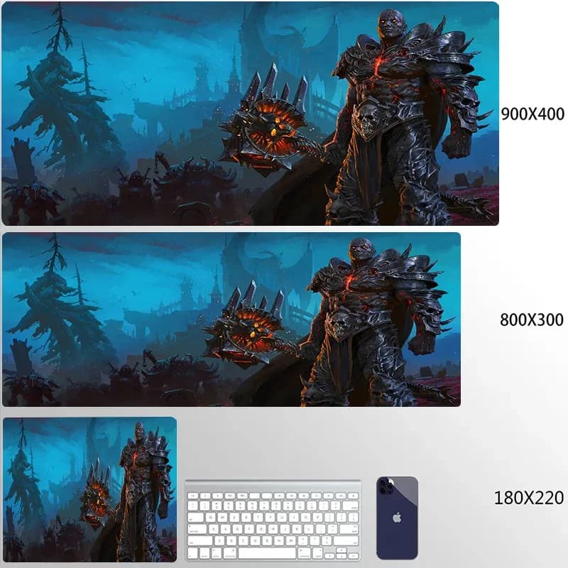 Tapis de souris XXL World of Warcraft - Horde & Alliance - Bords cousus slide 20
