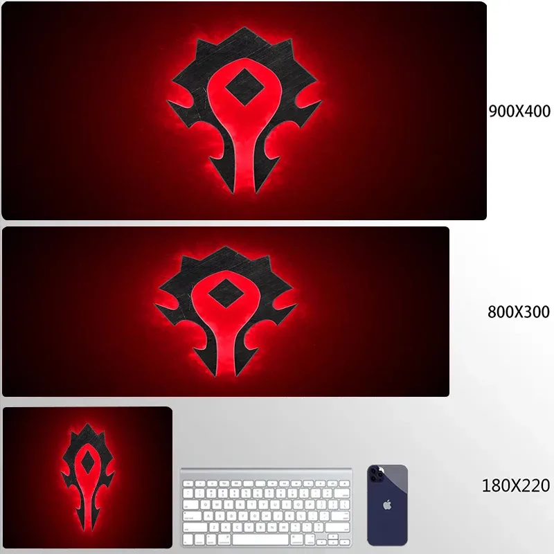 Tapis de souris XXL World of Warcraft - Horde & Alliance - Bords cousus slide 25