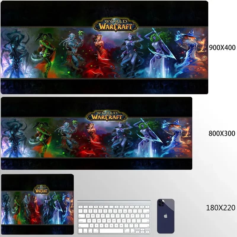 Tapis de souris XXL World of Warcraft - Horde & Alliance - Bords cousus slide 24