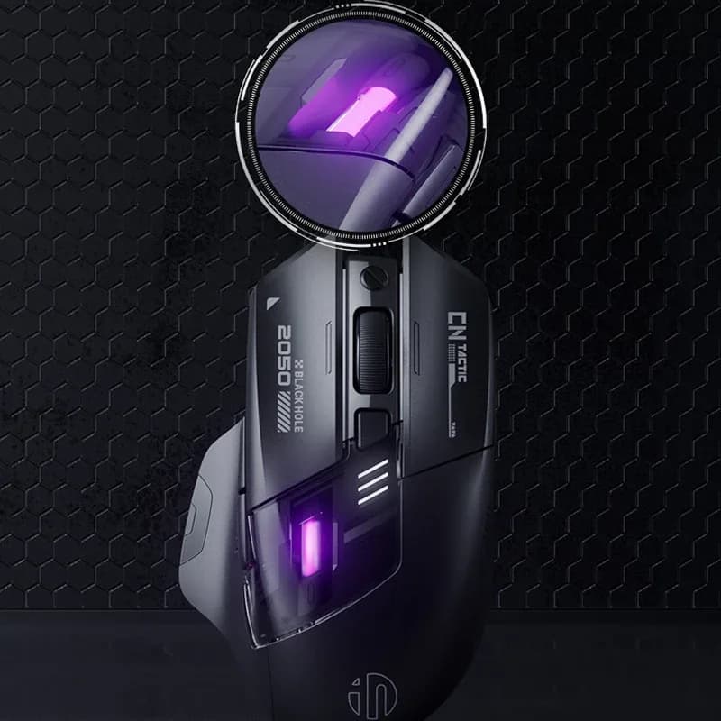 Souris de jeu sans fil Inphic A9 Explorer - Bluetooth, rechargeable et silencieuse - Image 6