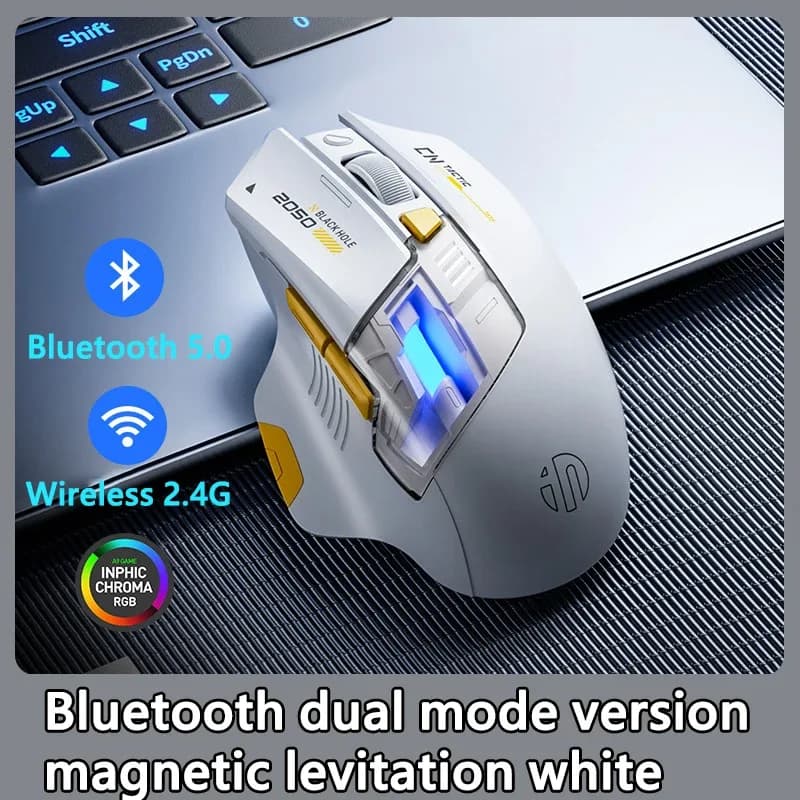 Souris de jeu sans fil Inphic A9 Explorer - Bluetooth, rechargeable et silencieuse slide 7