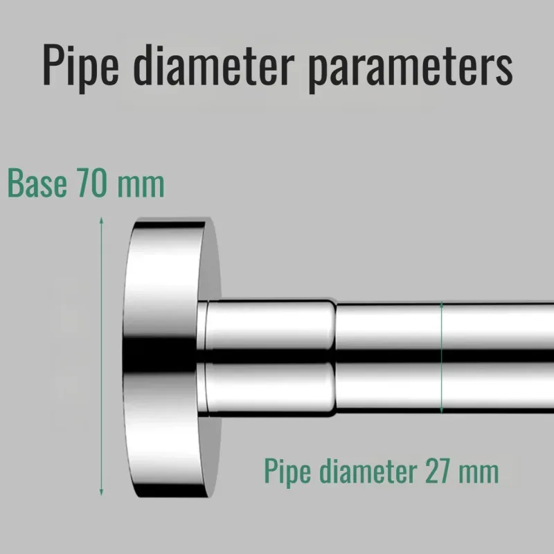 Pied de support télescopique réglable en acier inoxydable pour meubles et éviers slide 5