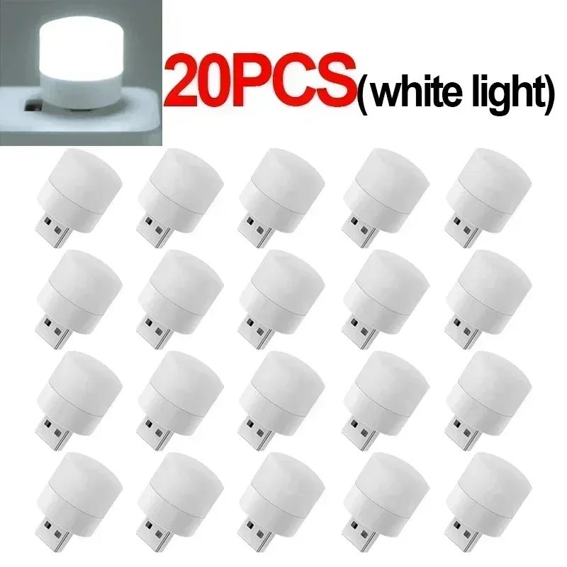 Mini Lampe de Lecture LED USB - Veilleuse Blanc Chaud avec Protection Oculaire