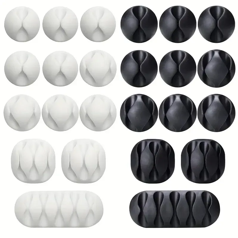 Organisateur de câbles en silicone pour bureau et voiture