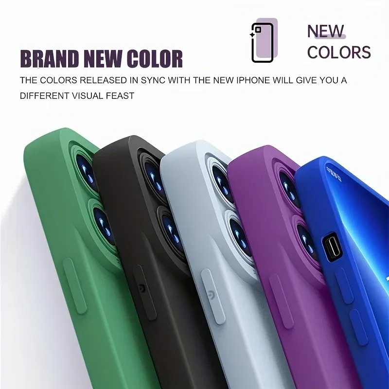 Coque en silicone liquide antichoc avec protection d'objectif pour Xiaomi POCO X7, X6, F7 Ultra, F6, F5 Pro - Image 6