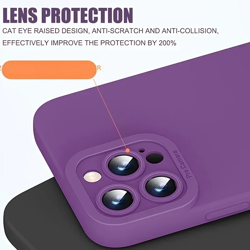 Coque en silicone liquide antichoc avec protection d'objectif pour Xiaomi POCO X7, X6, F7 Ultra, F6, F5 Pro - Image 5