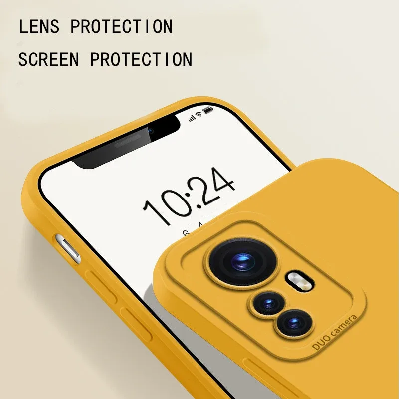 Coque en silicone liquide antichoc avec protection d'objectif pour Xiaomi POCO X7, X6, F7 Ultra, F6, F5 Pro - Image 3