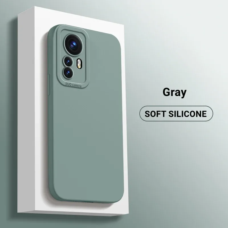 Coque en silicone liquide antichoc avec protection d'objectif pour Xiaomi POCO X7, X6, F7 Ultra, F6, F5 Pro slide 7