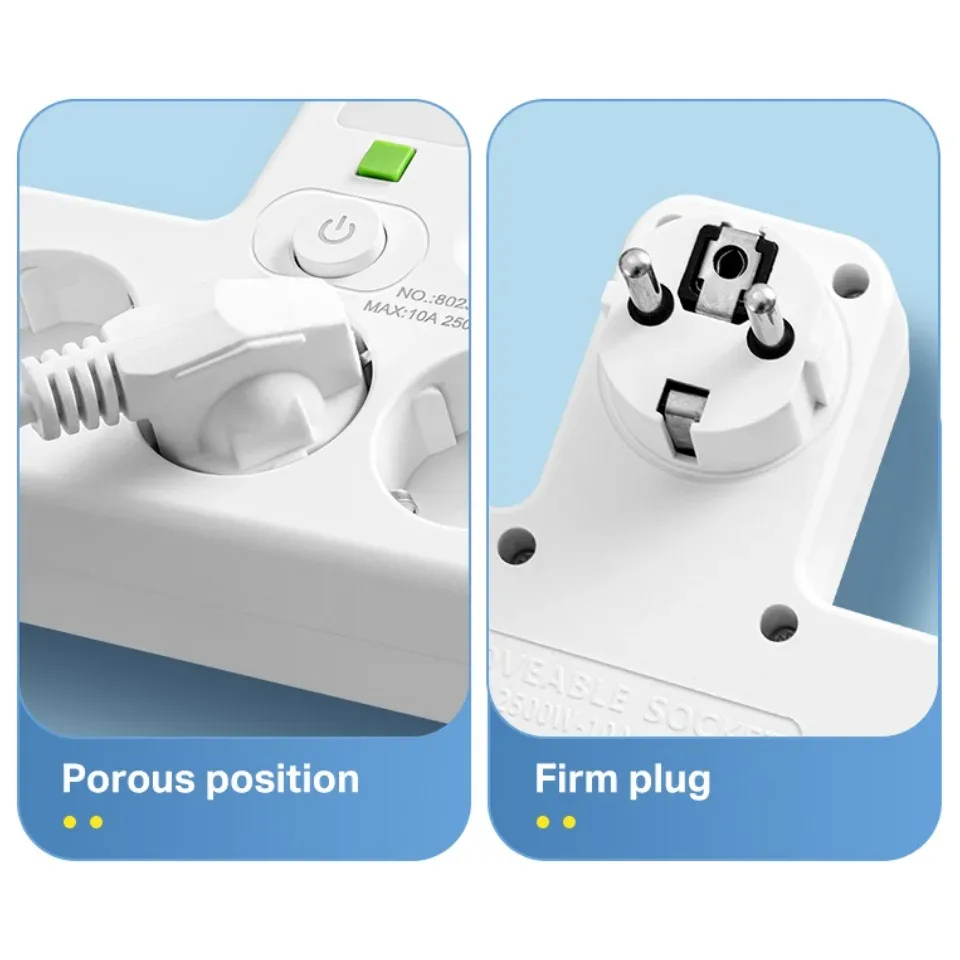 Multiprise murale avec ports USB et interrupteurs individuels slide 3