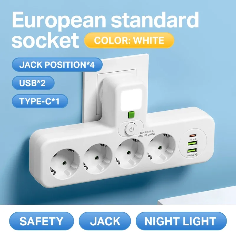 Multiprise murale avec ports USB et interrupteurs individuels slide 7