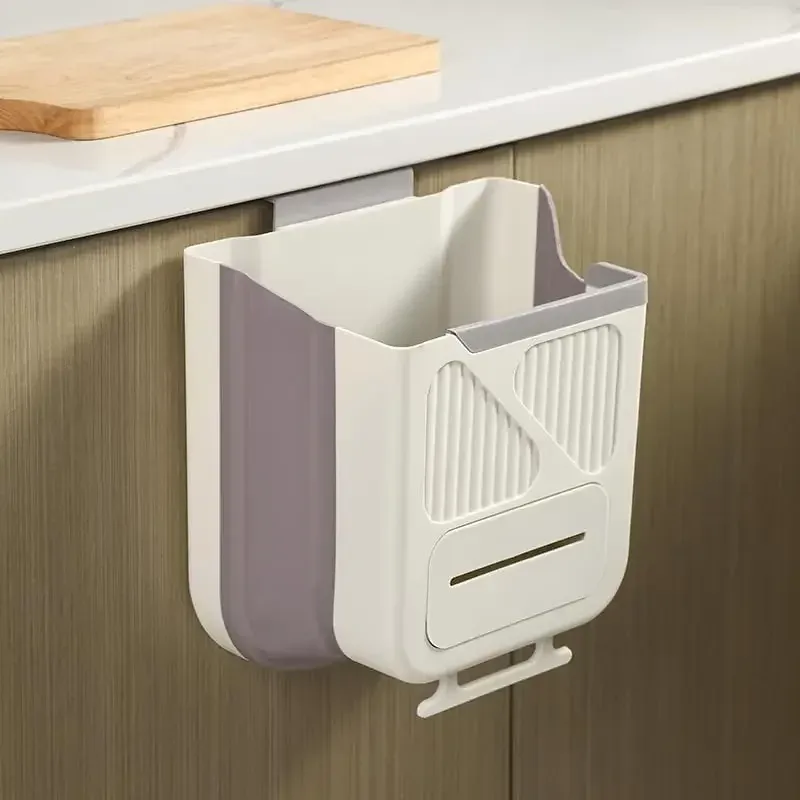Poubelle de cuisine pliable et suspendue pour camping-car