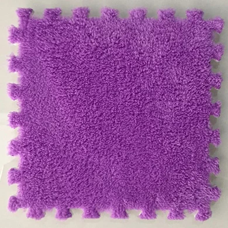 Tapis puzzle en mousse effet daim pour chambre et salon, 30x30x1 cm slide 10