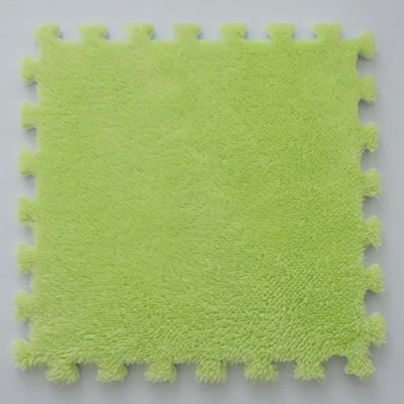 Tapis puzzle en mousse effet daim pour chambre et salon, 30x30x1 cm slide 8