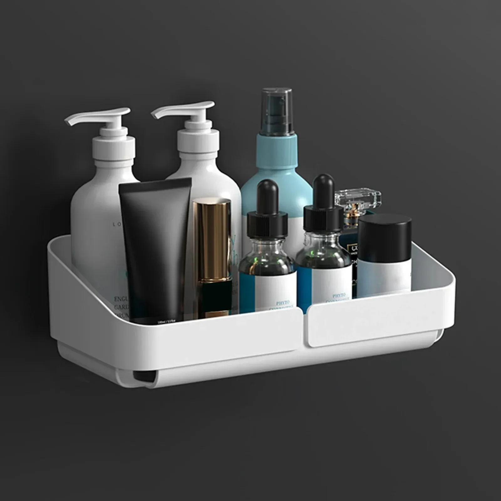 Étagère de rangement murale sans perçage pour salle de bain et cuisine