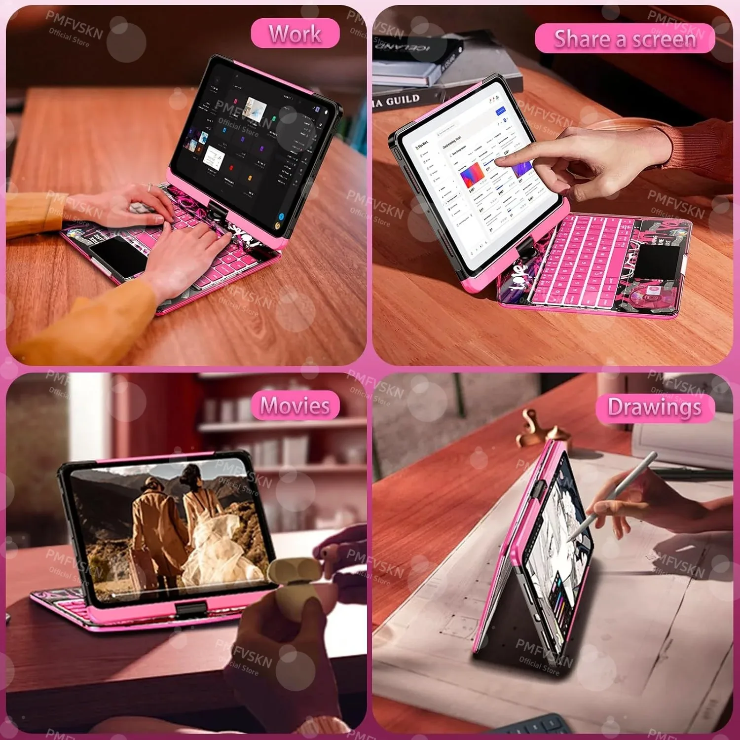 Étui Magic Keyboard rotatif 360° pour iPad Pro (11", 12.9", 13") et iPad Air (4e à 7e génération) slide 6