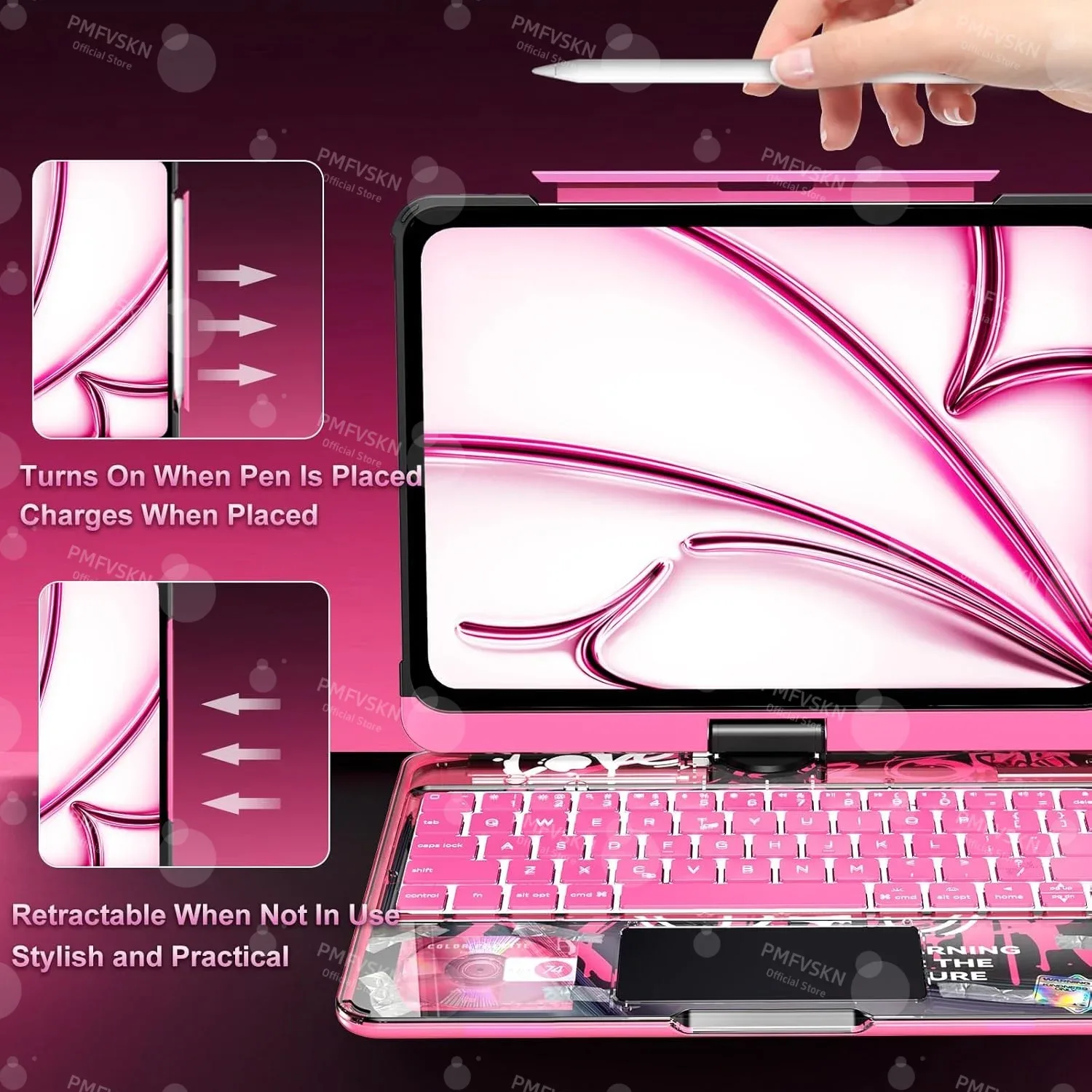 Étui Magic Keyboard rotatif 360° pour iPad Pro (11", 12.9", 13") et iPad Air (4e à 7e génération) slide 4