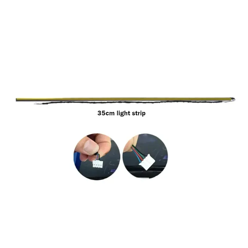 Kit d'Éclairage d'Ambiance LED Acrylique RGB pour Voiture - Contrôle Bluetooth et Application - 64 Couleurs slide 9