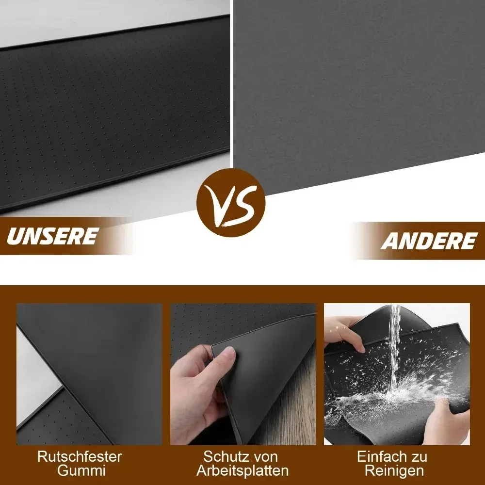 Tapis d'égouttage en silicone pour machine à café et cuisine slide 6