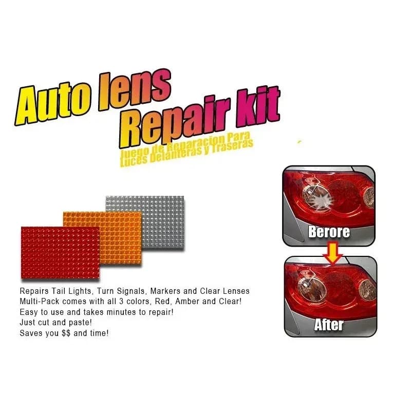 Kit de réparation pour optiques et feux arrière de voiture - Rouge et Ambre slide 5