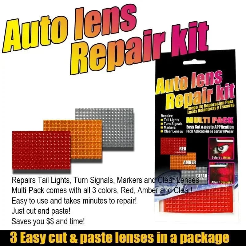Kit de réparation pour optiques et feux arrière de voiture - Rouge et Ambre slide 3