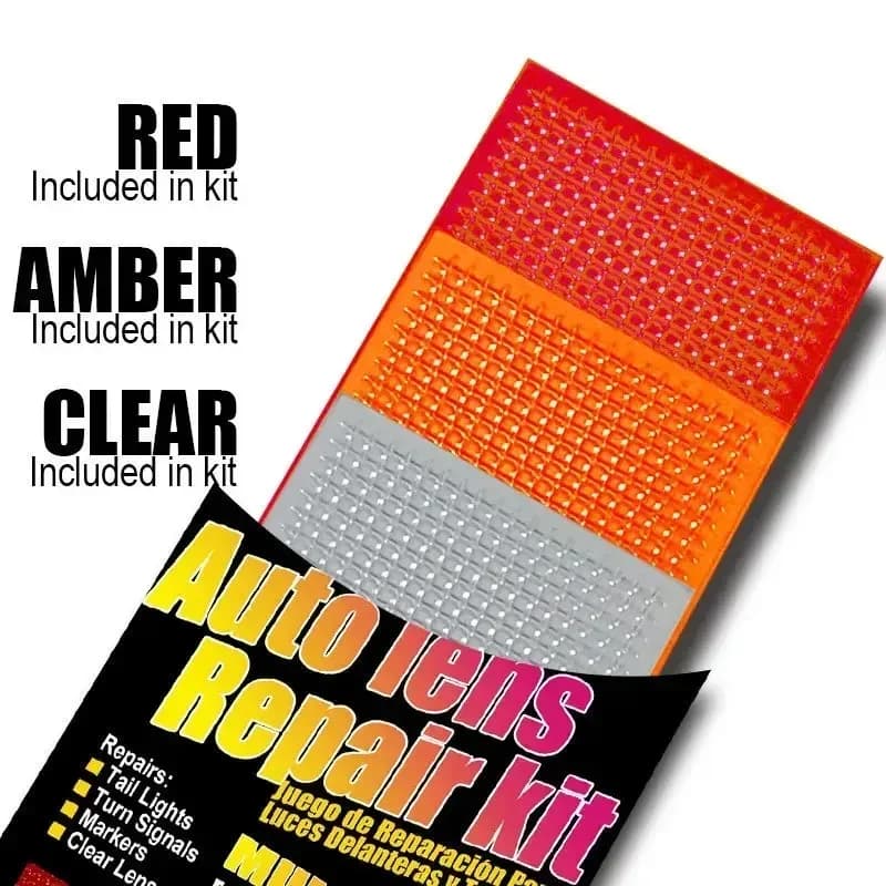 Kit de réparation pour optiques et feux arrière de voiture - Rouge et Ambre