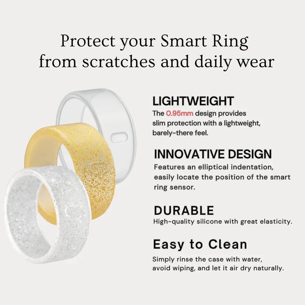 Lot de 6 protections en silicone transparent pour bague connectée (Oura et Samsung) slide 3