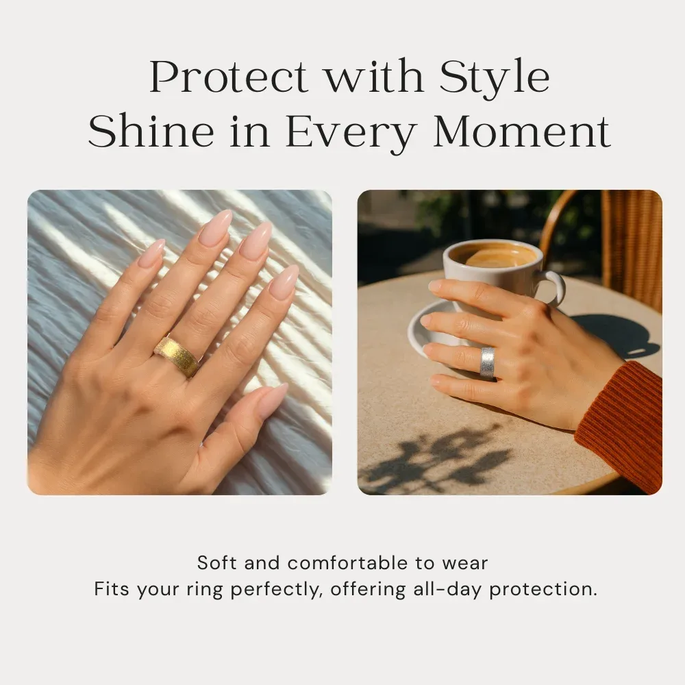 Lot de 6 protections en silicone transparent pour bague connectée (Oura et Samsung) slide 2