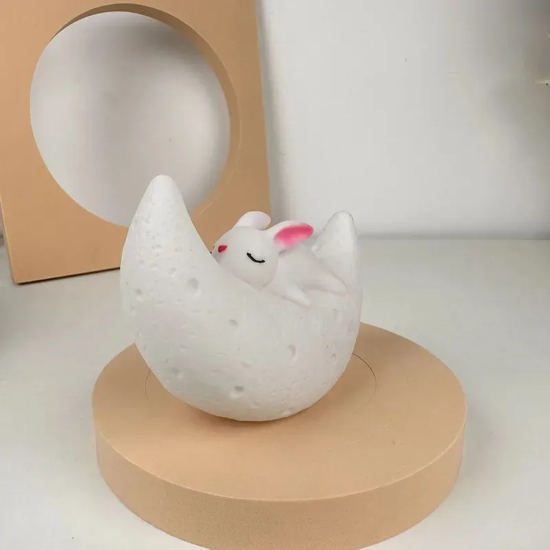Veilleuse Créative Lapin sur la Lune - Image 3
