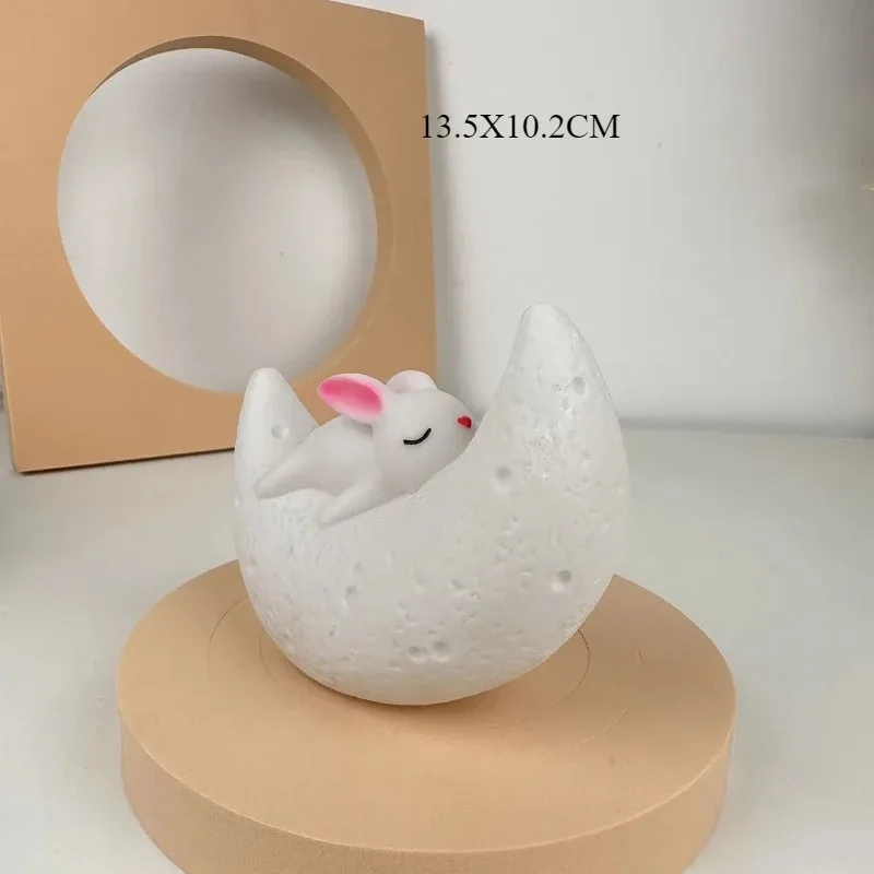 Veilleuse Créative Lapin sur la Lune - Image 6