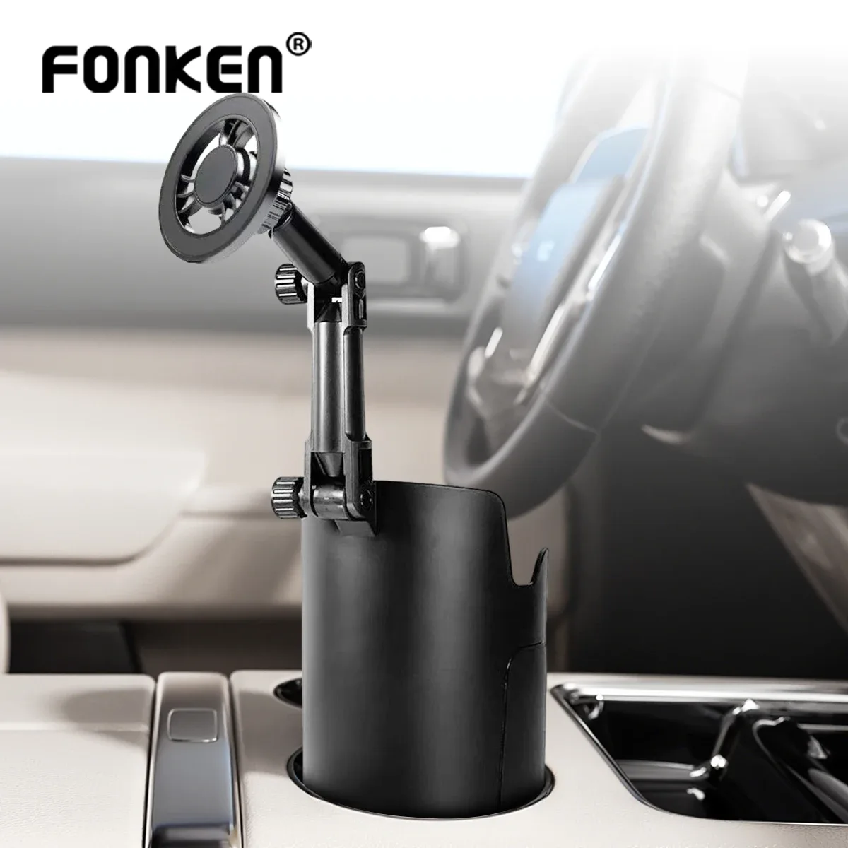 Support de téléphone magnétique et porte-gobelet universel pour voiture