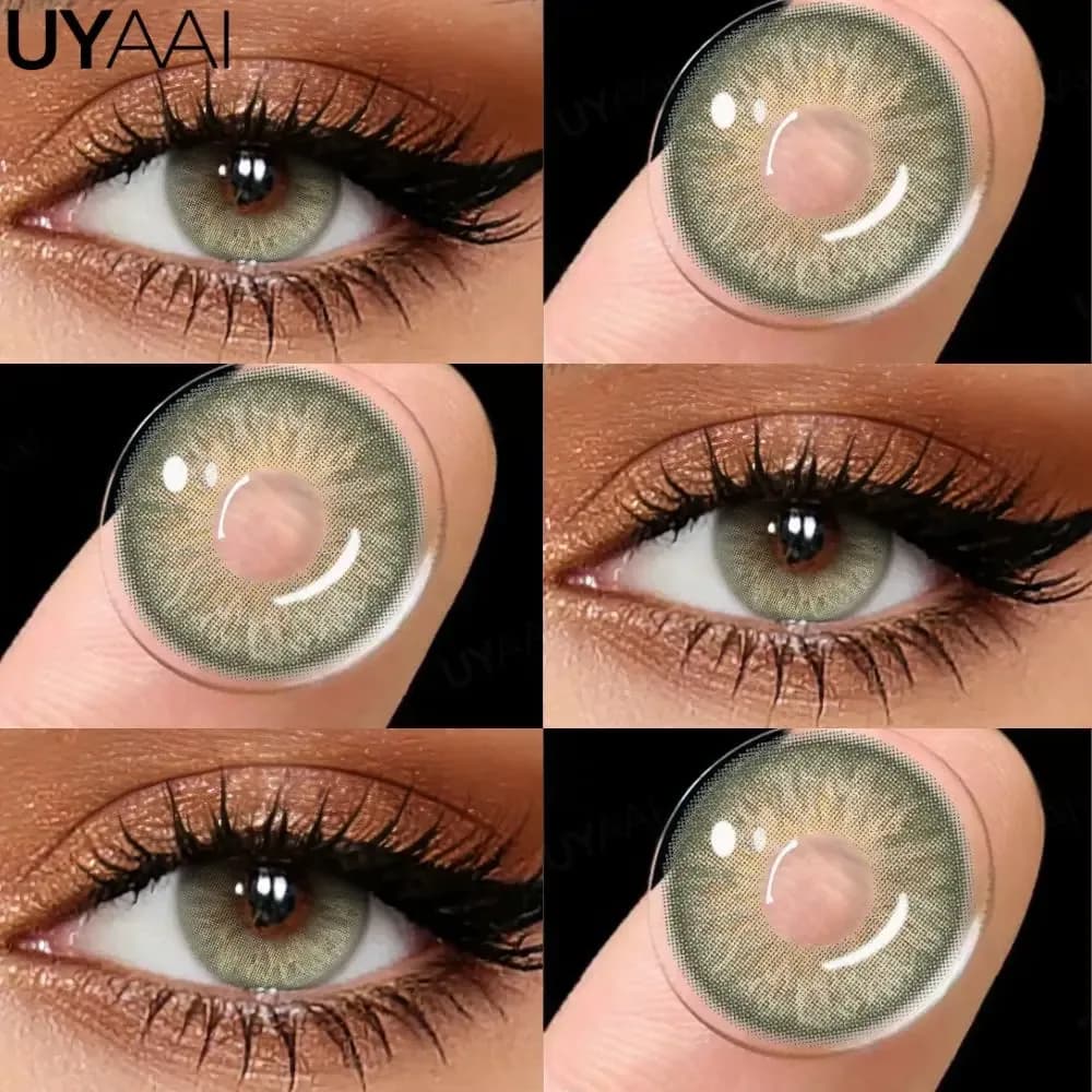 Lentilles de contact colorées UYAAI - Siri Green & Pattaya Green slide 5