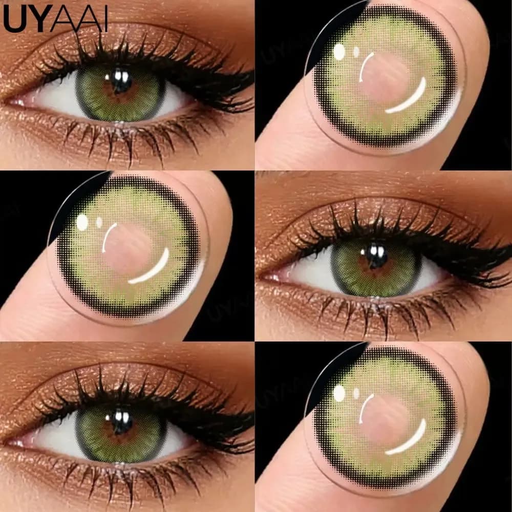 Lentilles de contact colorées UYAAI - Siri Green & Pattaya Green slide 6