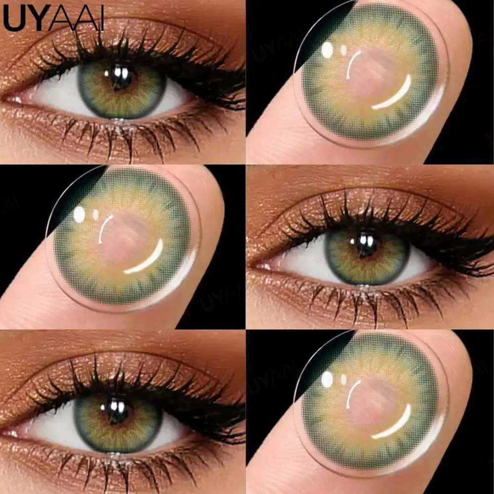 Lentilles de contact colorées UYAAI - Siri Green & Pattaya Green slide 3